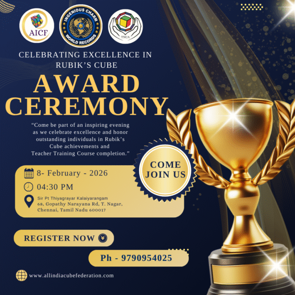 Rubik’s Cube Award Ceremony