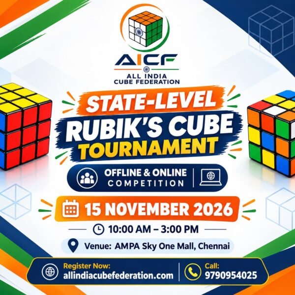 STATE-LEVEL RUBIK’S CUBE TOURNAMENT 2026